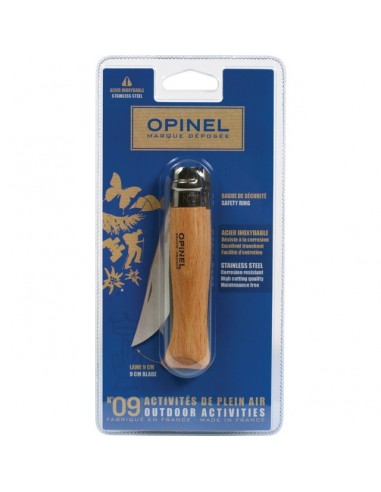 COUTEAU LAME ACIER INOXYDABLE N°9 BLISTER