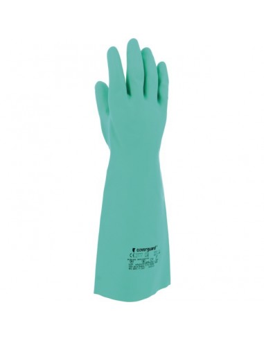 GANTS NITRILE PROTECTION CHIMIQUE MANCHETTE 45CM 10