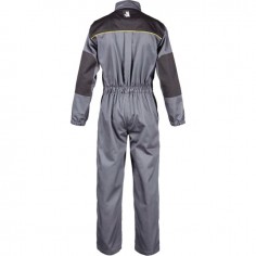 COMBINAISON DE TRAVAIL DOUBLE ZIP  GRIS/NOIR 16 ANS 2