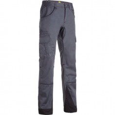 PANTALON DE TRAVAIL MULTIPOCHES ANTRAS GRIS 42