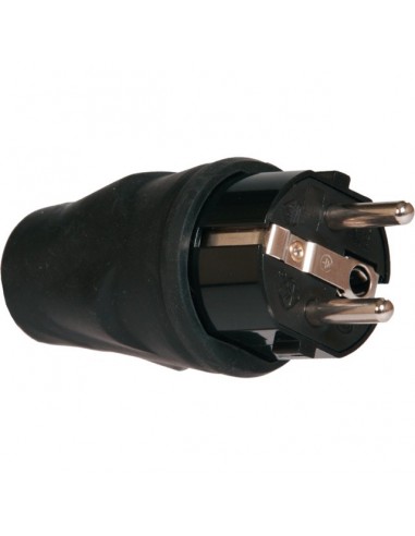 FICHE MALE 16A 230V 2P+T IP44 NORME FRANCO ALLEMANDE
