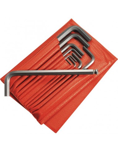 CLES MALES 6 PANS LONGUE EN POUCE TROUSSE DE 10 CLES