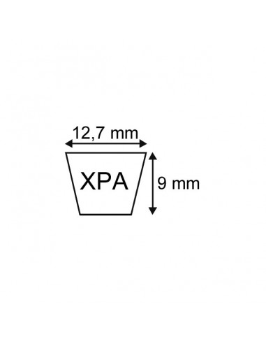 COURROIE TRAPEZOIDALE CRANTEE XPA1307 - 13X10X1307