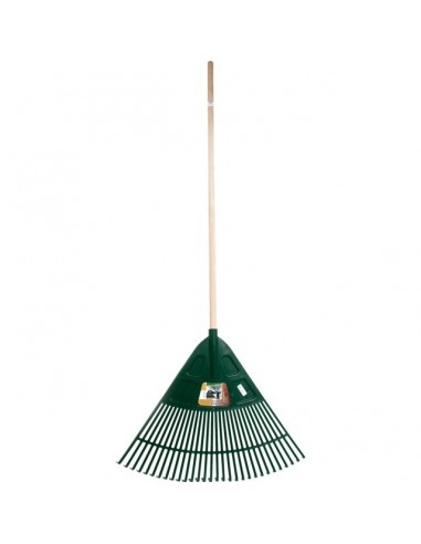 RATEAU DE COUR TRIANGULAIRE 80CM AVEC MANCHE BOIS