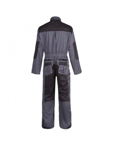 COMBINAISON DE TRAVAIL DOUBLE ZIP GRIS/NOIR S