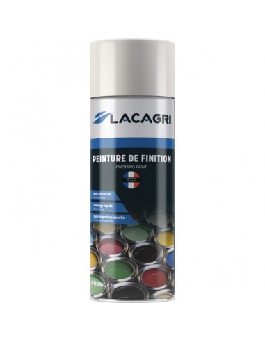 PEINTURE DE FINITION BLANC PERLE AEROSOL 400ML LACAGRI