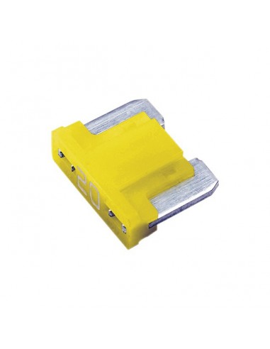 FUSIBLE ENFICHABLE MICRO 20A LOW PROFILE JAUNE