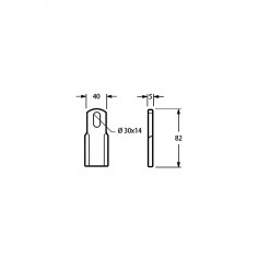 COUTEAU PLAT AGRIMASTER 3005675 40x5 DIAM 14x30 LG81 2