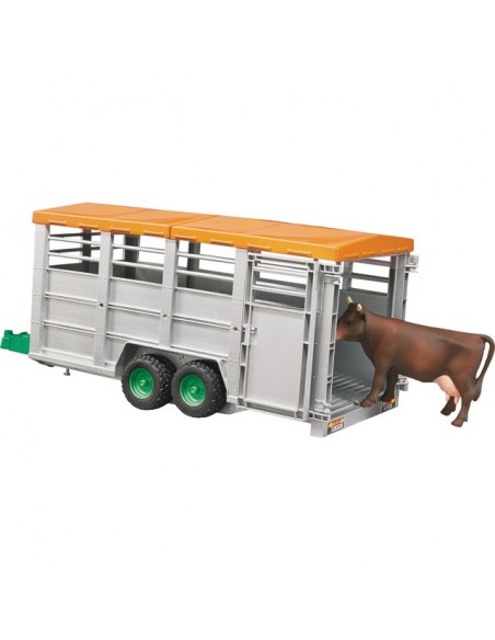 REMORQUE BETAILLERE + VACHES AU 1/16EME