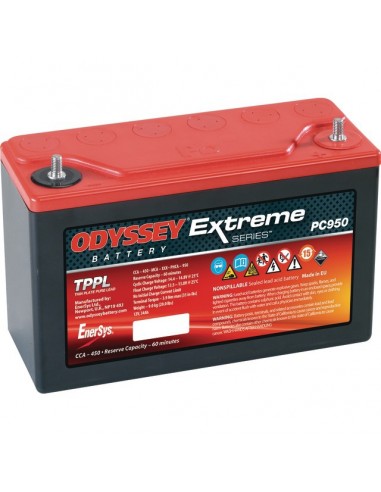 BATTERIE 12V-34AH-400CCA (- +) PC950 ODYSSEY