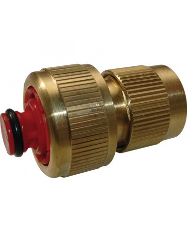 RACCORD AUTOMATIQUE AQUASTOP 16/19 LAITON