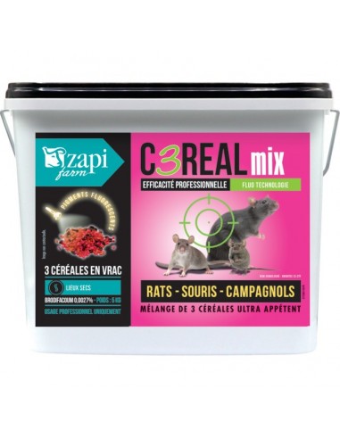 SOURICIDE RATICIDE PRO BRODITEC CEREAL MIX BRODIFACOUM