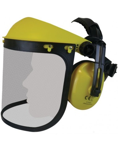 VISIERE DE PROTECTION + CASQUE ANTI-BRUIT TECHNI-POWER