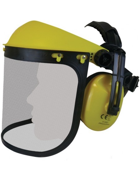 VISIERE DE PROTECTION + CASQUE ANTI-BRUIT TECHNI-POWER