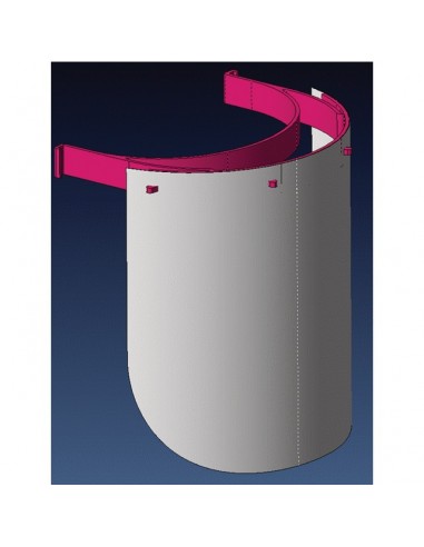 ECRAN DE PROTECTION ET SERRE TETE REGLABLE
