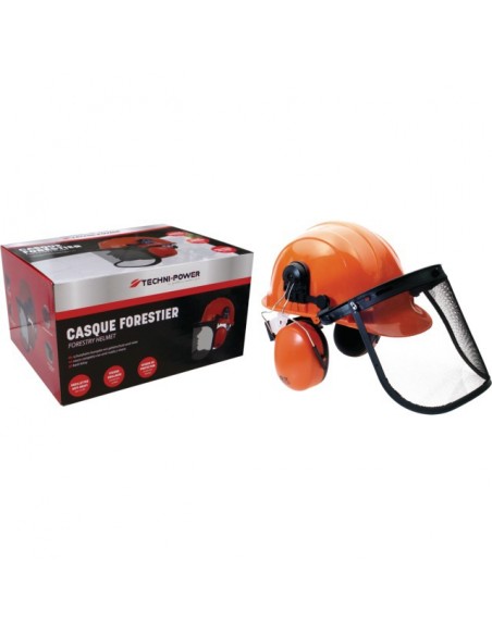 CASQUE COMPLET AVEC ANTI-BRUIT ET VISIERE TECHNI-POWER