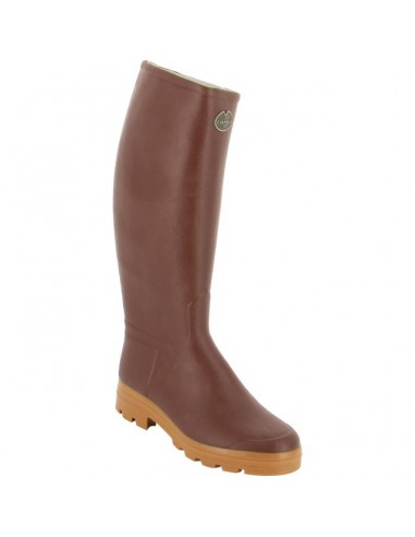BOTTES DOUBLURE CUIR SAINT HUBERT TOUR DE MOLLET 42 45 LE CHAMEAU