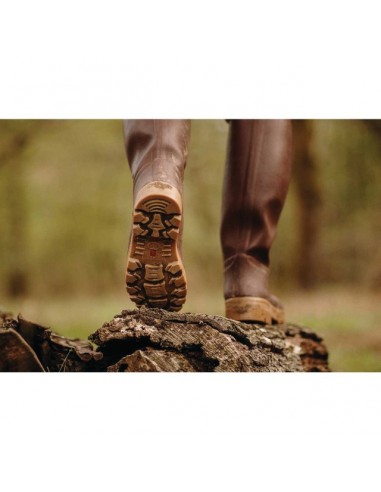 BOTTES DOUBLURE CUIR SAINT HUBERT TOUR DE MOLLET 42 45 LE CHAMEAU