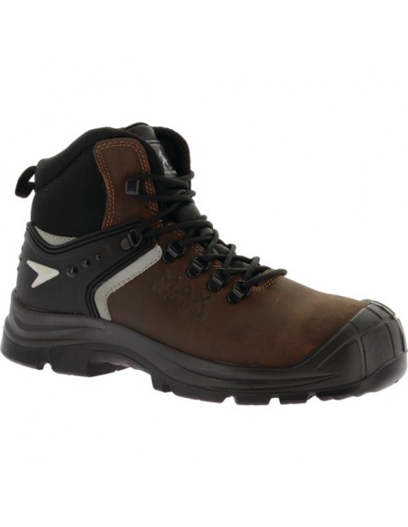 CHAUSSURES DE SECURITE MAX BROWN CUIR TRAVAIL INTENSIF S3 42 LEMAITRE