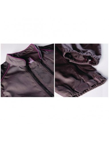 COMBINAISON DE TRAVAIL DOUBLE ZIP FEMME ALICE GRIS/ROSE M