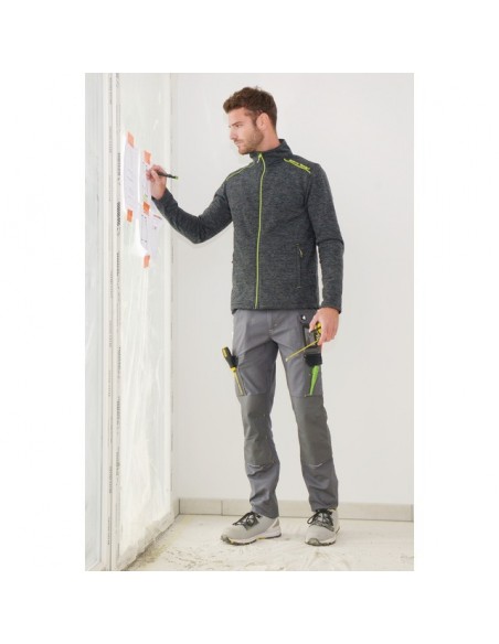 GILET SWEAT POLAIRE LENNY GRIS L