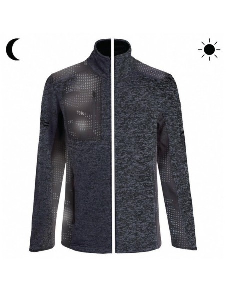 VESTE POLAIRE DOUBLURE SHERPA 5 POCHES NATO NOIR M