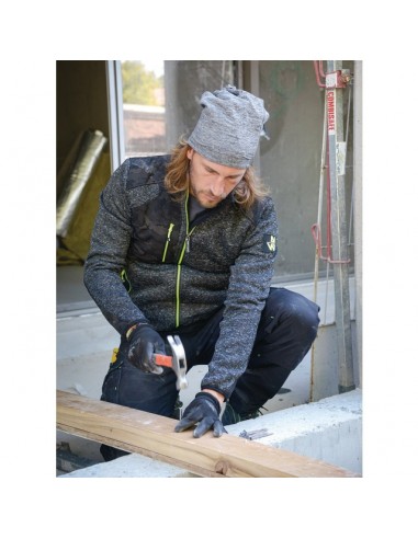 VESTE POLAIRE DOUBLURE SHERPA 5 POCHES NATO NOIR M