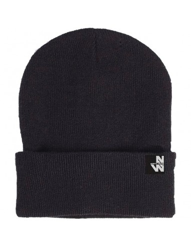 BONNET TRICOT DOUBLURE POLAIRE NOIR