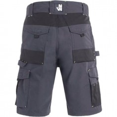 BERMUDA DE TRAVAIL 9 POCHES HUGUES GRIS/NOIR 48 2