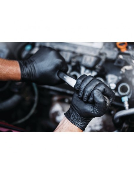GANTS NITRILE GOGRIP NOIR BOITE 50 9-10 MERCATOR