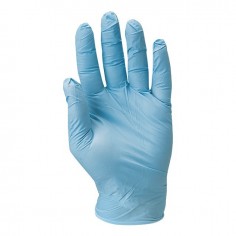 GANTS NITRILE NON POUDRES BLEU BOITE 100 8-9 MERCATOR