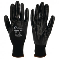 GANTS POLYESTER NOIR ENDUITS NITRILE T10