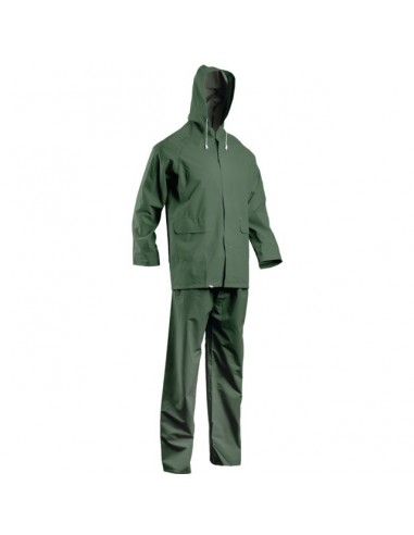 ENSEMBLE PLUIE PVC DOUBLE INDUCTION VERT XL