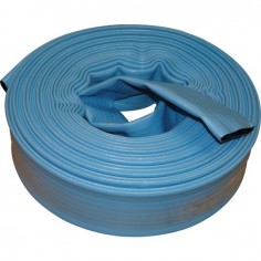 TUYAU PLAT FLAT 7 PVC BLEU 50 MM  BLEU ROULEAU 25M