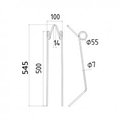 DENT ETRILLE 7MM TYPE CARRE 50400317 2