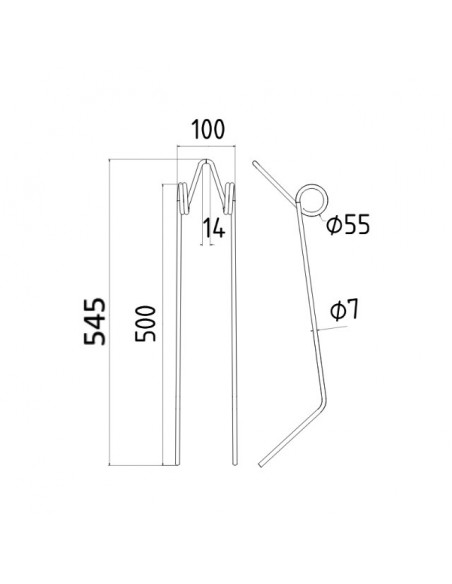 DENT ETRILLE 7MM TYPE CARRE 50400317