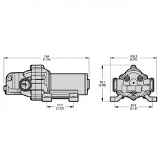 POMPE PULVERISATEUR EF1000 3 MEMBRANES 12V 3 2