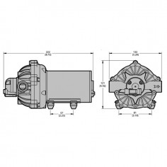 POMPE PULVERISATEUR EF5500 5 MEMBRANES 12V 20 2