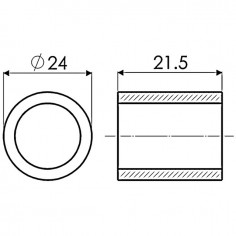 BAGUE ENTRETOISE 24X16 2