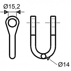 MANILLE DROITE FIL D14 D15 2
