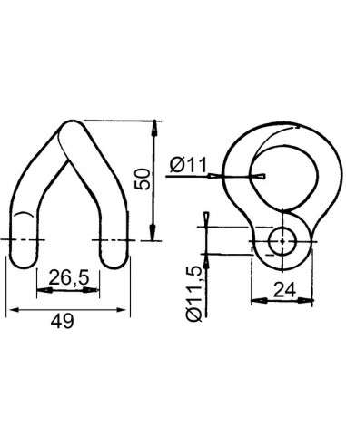 MANILLE TORSADEE PR FLEAU 43