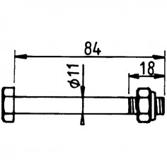 BOULON DE MANILLE 11X86 10.9 2
