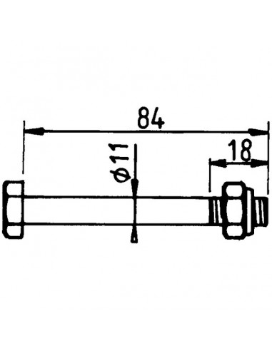 BOULON DE MANILLE 11X86 10.9