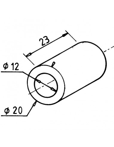 ENTRETOISE POUR FLEAU 20x12x23
