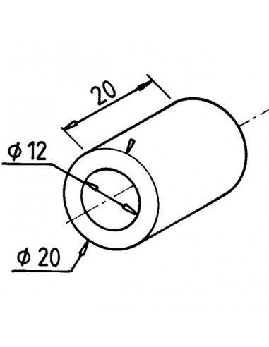 ENTRETOISE POUR FLEAU 20x12x20