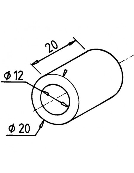 ENTRETOISE POUR FLEAU 20x12x20