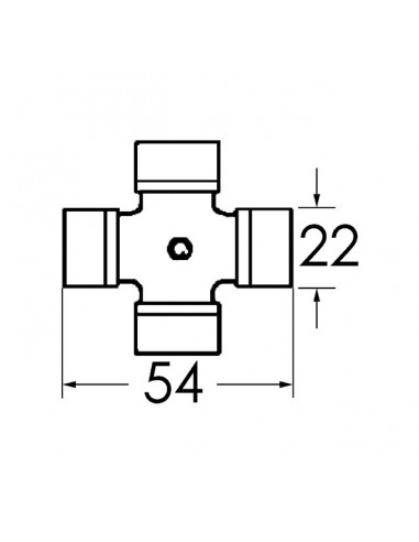 CROISILLON 22X54 GRAISSEUR CENTRAL