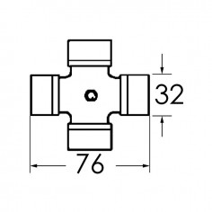 CROISILLON 32X76 GRAISSEUR CENTRAL 2