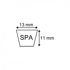 COURROIE TRAPEZOIDALE LISSE SPA2360 - 13X11X2360 2