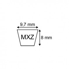 COURROIE TRAPEZOIDALE CRANTEE MX Z28 1/2 - XPZ750 2